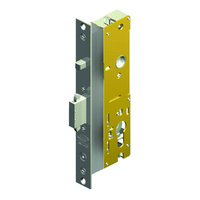 Lockwood Optimum 1 Point Sliding Door Lock 40mm Backset Satin Stainless Steel OP40/1SDN/SS