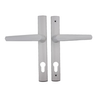Lockwood Palladium Door Handle Aria Lever On Long Plate White PL4/85/27/PPCWHITE