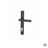 Lockwood Palladium Door Handle Double Cylinder Set 85mm Pitch & 29A Lever Black & Satin Chrome Pearl