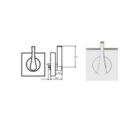 Lockwood Velocity Series Disabled Accessible Turn Snib Satin Chrome VSS9/SC