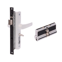 Whitco Security Screen Door Lock Tasman MK2 White with C4 Cylinder W892116