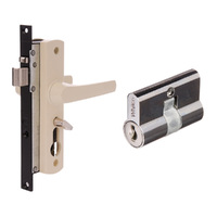 Whitco Security Screen Door Lock Tasman MK2 Primrose w/ Key Cylinder W892119