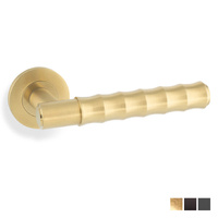 Alexander and Wilks Bamboo Spitfire Lever on Round Rose - Available in Various Finishes