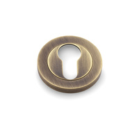 Alexander & Wilks Escutcheon Euro Profile 50mm Antique Brass AW390AB