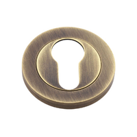 Alexander & Wilks Escutcheon Euro Profile 50mm Antique Brass AW390AB