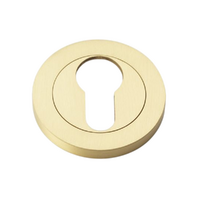 Alexander & Wilks Escutcheon Euro Profile 50mm Satin Brass AW390SBPVD