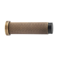 Alexander and Wilks Brunel Knurled Cylinder Door Stop Antique Brass AW600-75-AB