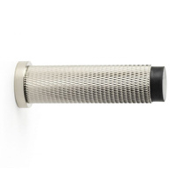 Alexander and Wilks Brunel Knurled Cylinder Door Stop Polished Nickel PVD AW600-75-PNPVD