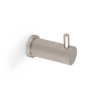 Alexander and Wilks Brunel reeded coat hook Polished Nickel PVD AW776PNPVD