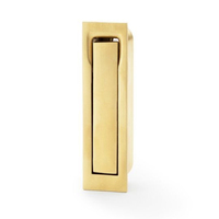 Alexander and Wilks Square Sliding Door Edge Satin Brass PVD AW990SBPVD