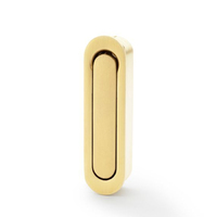 Alexander and Wilks Radius Sliding Door Edge Pull Satin Brass PVD AW991SBPVD