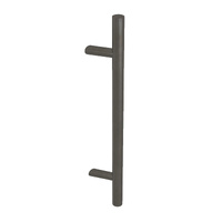 Barben Cranked Collection Door Pull Handle 800 O/A 600 CTC Satin Black BAH-205/F
