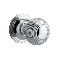 Iver Guildford Door Knob on Round Rose Chrome Plated 0224