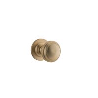 Iver Paddington Door Knob on Round Rose Brushed Brass 0253