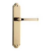 Iver Annecy Lever Handle on Shouldered Backplate Passage Polished Brass 10220