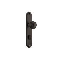 Iver Guildford Door Knob on Shouldered Backplate Privacy Signature Brass 10830P85