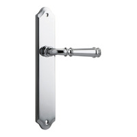 Iver Verona Lever Handle on Shouldered Backplate Passage Chrome Plated 11718