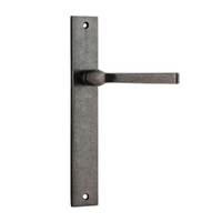 Iver Annecy Lever on Rectangular Backplate Passage Distressed Nickel 13708