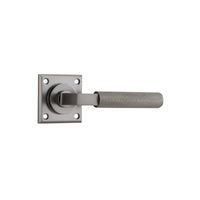 Iver Brunswick Door Lever Handle on Chamfered Square Rose Satin Nickel 14816