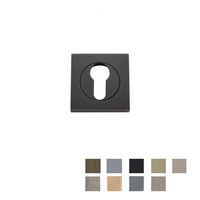 Bankston Escutcheon Euro Concealed Fix Square - Available In Various Finishes