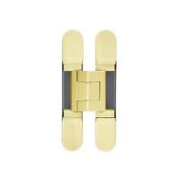 Out of Stock: ETA Mid December - Bellevue BAC1430PB Ceam Door Hinge 3D Invisible Concealed 70kg Polished Brass