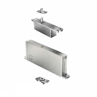 Bellevue Full Kit System M+E 70mm Min Pivot Point Flush Squared Floor Plate SSS FJS/STM+70EFSSS