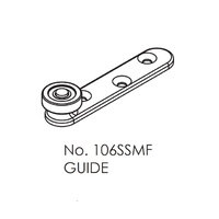 Brio 96 Series Edge Fix Guide 106SSMF For Top Hung Sliding Panels Nylon Bearing