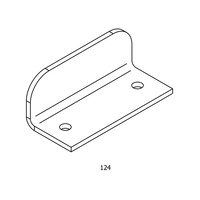 Brio Floor Mounted Sawcut Guide 124 For Top Hung Sliding Panels