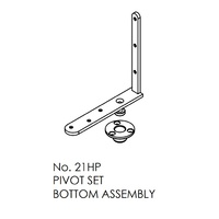 Brio Top / Bottom Pivot Set 21HCP+ For Pivotfold 75KG Top Hung Folding Panels