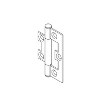 Brio Non Mortice Stainless Steel Hinge 282SS For Top Hung Interior Folding Panel