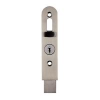 Brio Window Flush Bolt Lockable Satin Nickel 110x24mm 360ESN-1