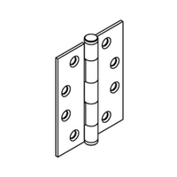 Brio 404 Butt Hinge Satin Stainless - Available in 85mm and 100mm