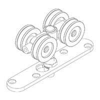 Brio Type 57 Nylon Hanger For Single Run 180KG Metal Panels - Available in Various Functions