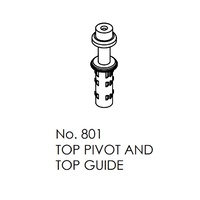 Brio Top Pivot Guide 801 For Bifold 16KG Top Guided Interior Bi-Folding Panels