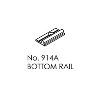 Brio Bottom Rail 914AA60 For 100KG 170KG and 200KG Rollers Aluminum 6000mm
