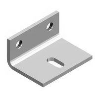 Brio Wall Fix Brackets with Fasteners Single Run Zinc Plated Pack of 5 91Z/5