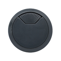 Hafele Cable Outlet Round for Workplace Organization 80mm 631.11.395 Charcoal