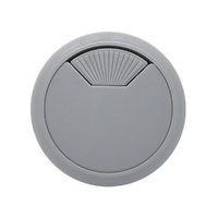 Hafele Cable Outlet Round for Workplace Organization 80mm 631.11.594 Light Grey