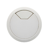 Hafele Cable Outlet Round for Workplace Organization 80mm 631.11.794 White