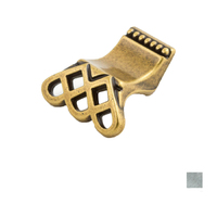 Castella Venetian Cabinet Finger Pull - Available in Antique Brass and Pewter