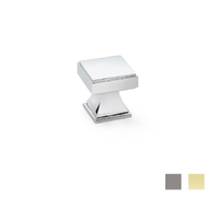 Castella Kensington Cabinet Square Knob 30mm - Available in Various Finishes