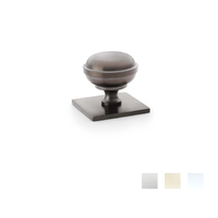 Castella Hastings Cabinet Knob on Backplate 34mm - Available in Various Finishes