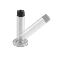 Carlisle Brass Sprung Wall Mounted Doorstop Satin Chrome - 70mm AA215/SC