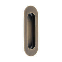 Eurospec Radius Flush Pull Antique Brass FPH1001AB