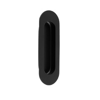 Eurospec Radius Flush Pull Matt Black FPH1001MB
