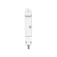 Centor DF Dropbolt for Doors Keyed 200mm White Powdercoat DBFO200KRW