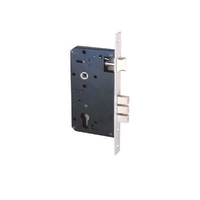 Architec Mortise Lock C-C 85mm 25mm Backset  Brushed Satin Chrome 640-21