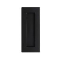 Delf Door Flush Pull Rectangular Concealed Fix Matt Black 200x50mm DFPS200MB