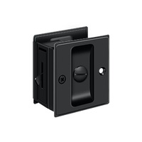 Deltana Sliding Door Lock 69mm x 63mm Matt Black SDL25U19