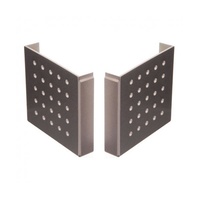 Dormakaba 43000301 TS93 EN1-5 Body End Caps in Contur Design Silver (Set of 2)